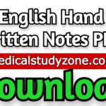 English Hand Written Notes PDF Free Download