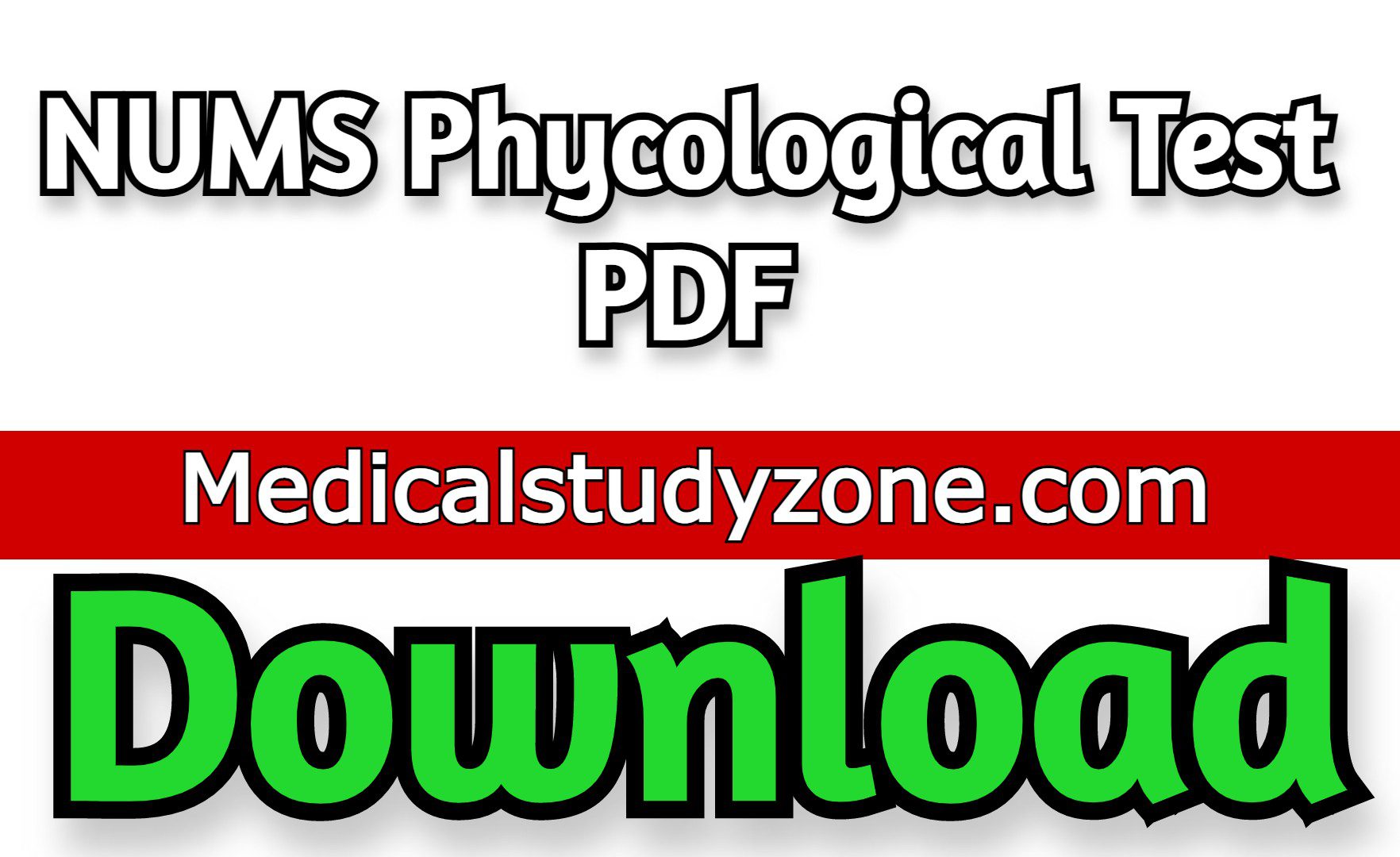 NUMS Phycological Test 2021 PDF DOWNLOAD