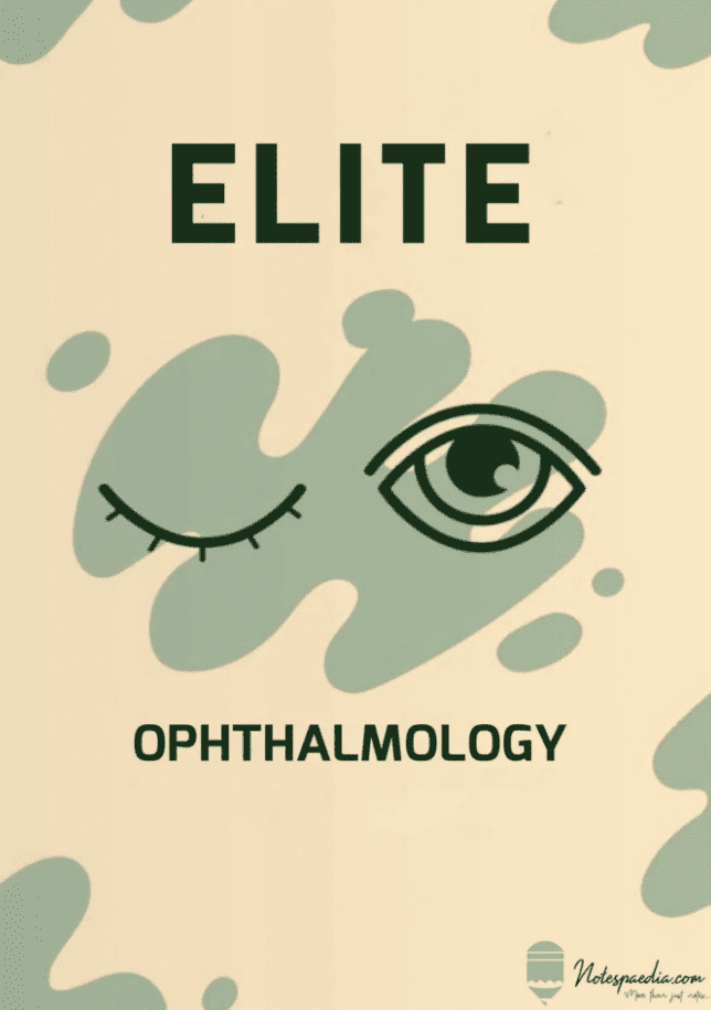 Notespaedia Elite Ophthalmology PDF Free Download