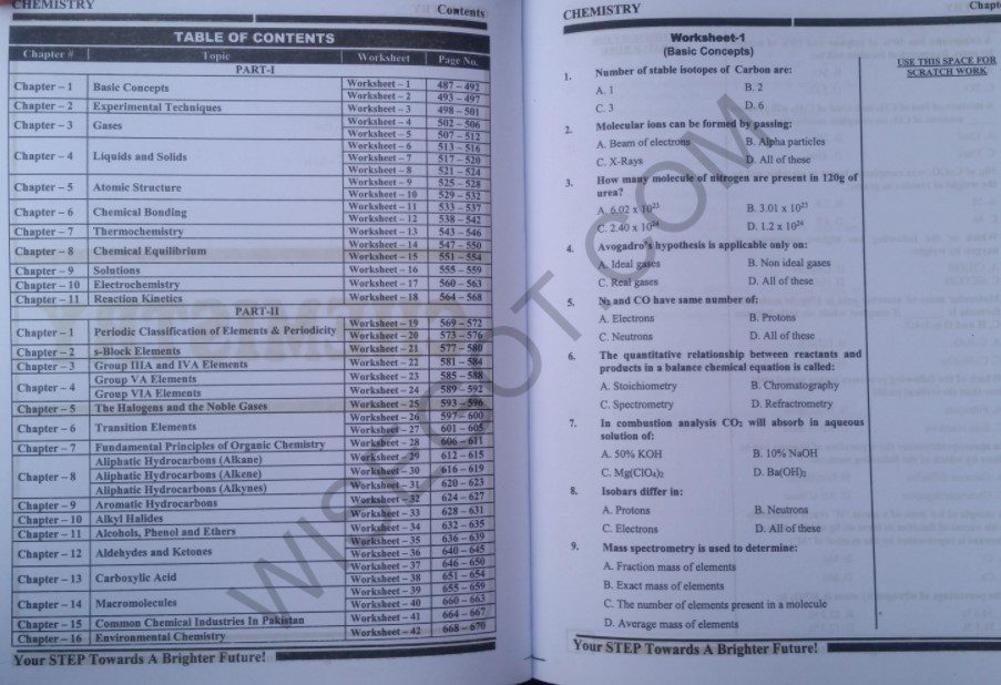 STEP MDCAT Chemistry New Edition 2021 PDF Free Download