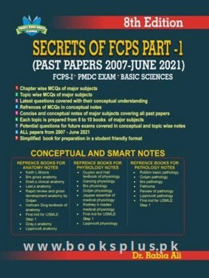 Secrets of FCPS Part 1 by Rabia Ali 8th Edition PDF Free Download