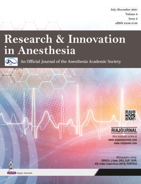 Journal of Research & Innovation in Anesthesia PDF Free Download
