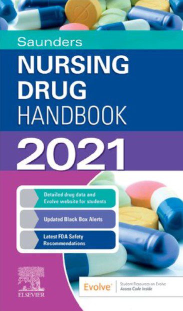 Saunders Nursing Drug Handbook 2021 PDF Free Download