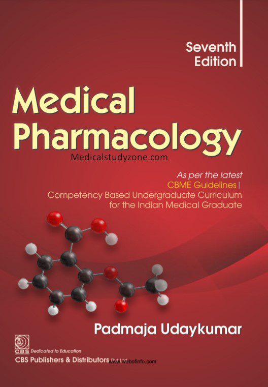 Medical Pharmacology by Padmaja Udaykumar 7th Edition PDF Free Download