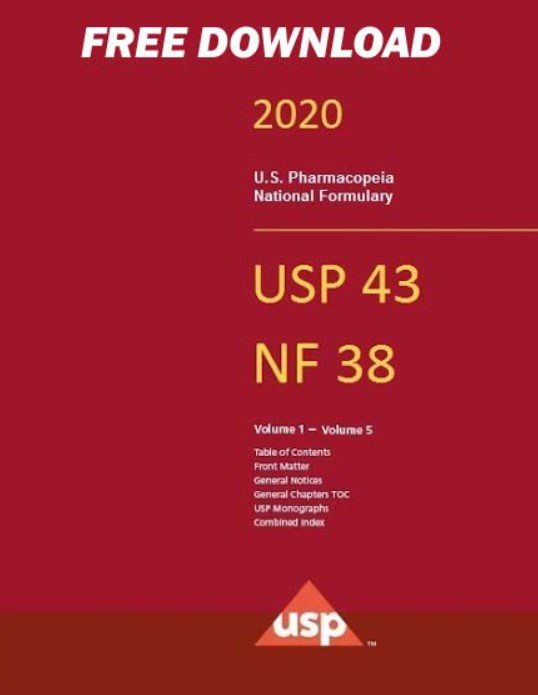 USP 43 NF 38 United States Pharmacopeia 2020 PDF Free Download