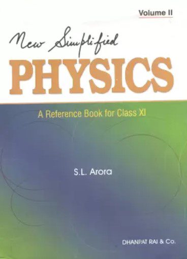 SL ARORA New Simplified Physics Class 11 PDF Free Download