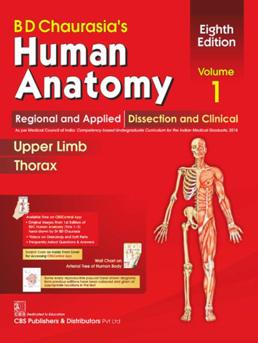 BD Chaurasia's Human Anatomy Vol 1 Upper Limb Thorax PDF Free Download