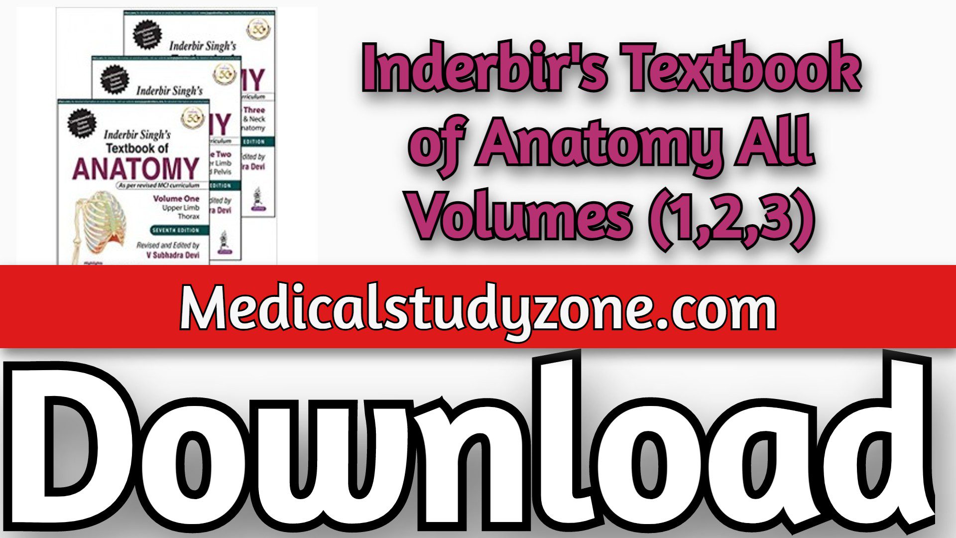 Download Inderbir's Textbook of Anatomy All Volumes (1,2,3) Latest 2023 PDF Free