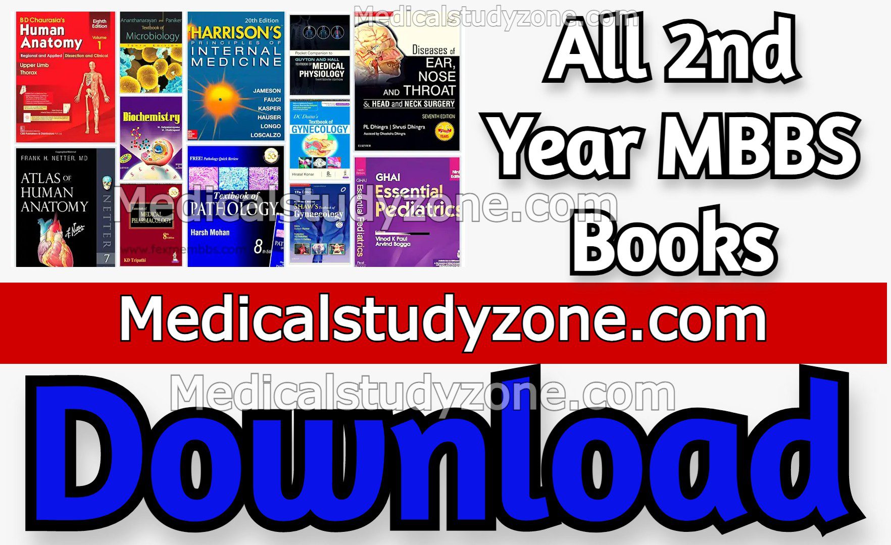 All 2nd Year MBBS Books Latest 2023 PDF Free Download