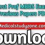 First Prof MBBS Exam Previous Papers PDF Free Download