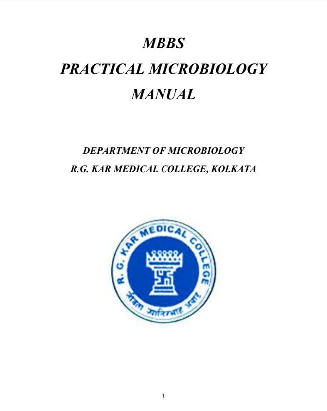 Practical Microbiology Manual PDF Free Download