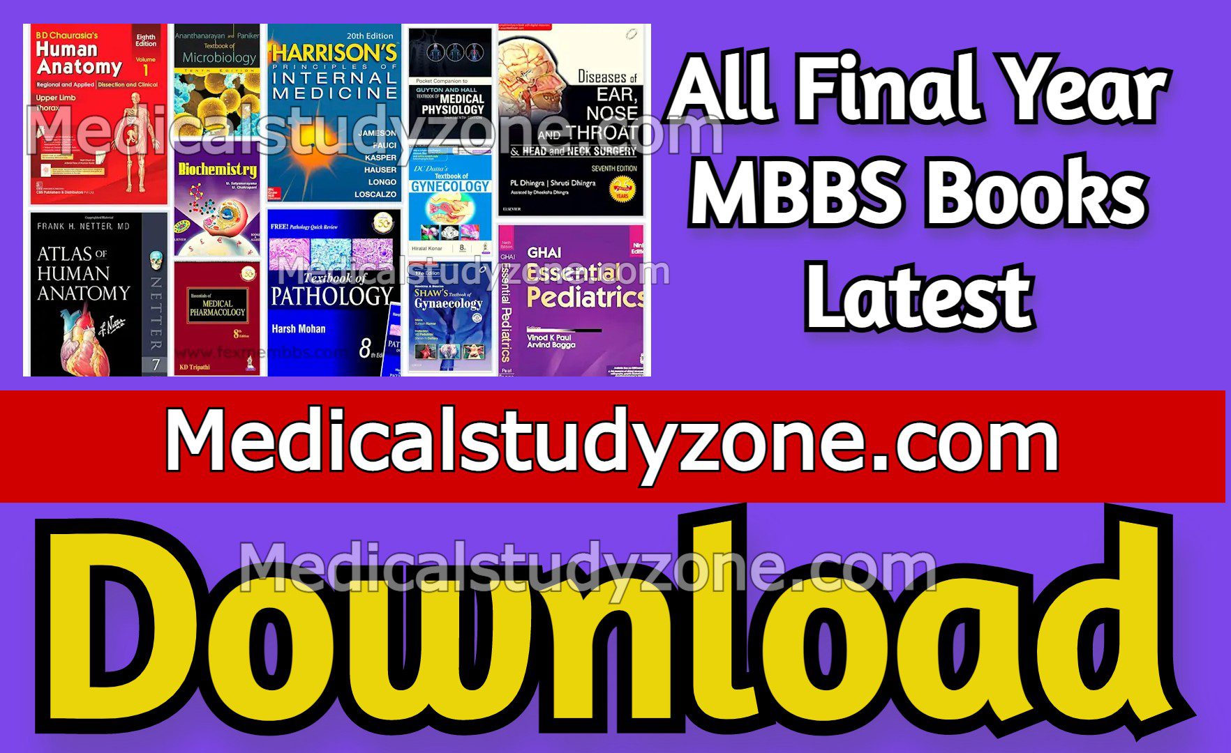 All Final Year MBBS Books Latest 2023 PDF Free Download