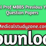 Final Prof MBBS Previous Year Question Papers 2022 PDF Free Download