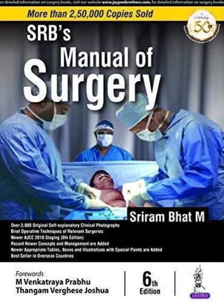 SRB'S Manual of Surgery 6th Edition PDF Free Download