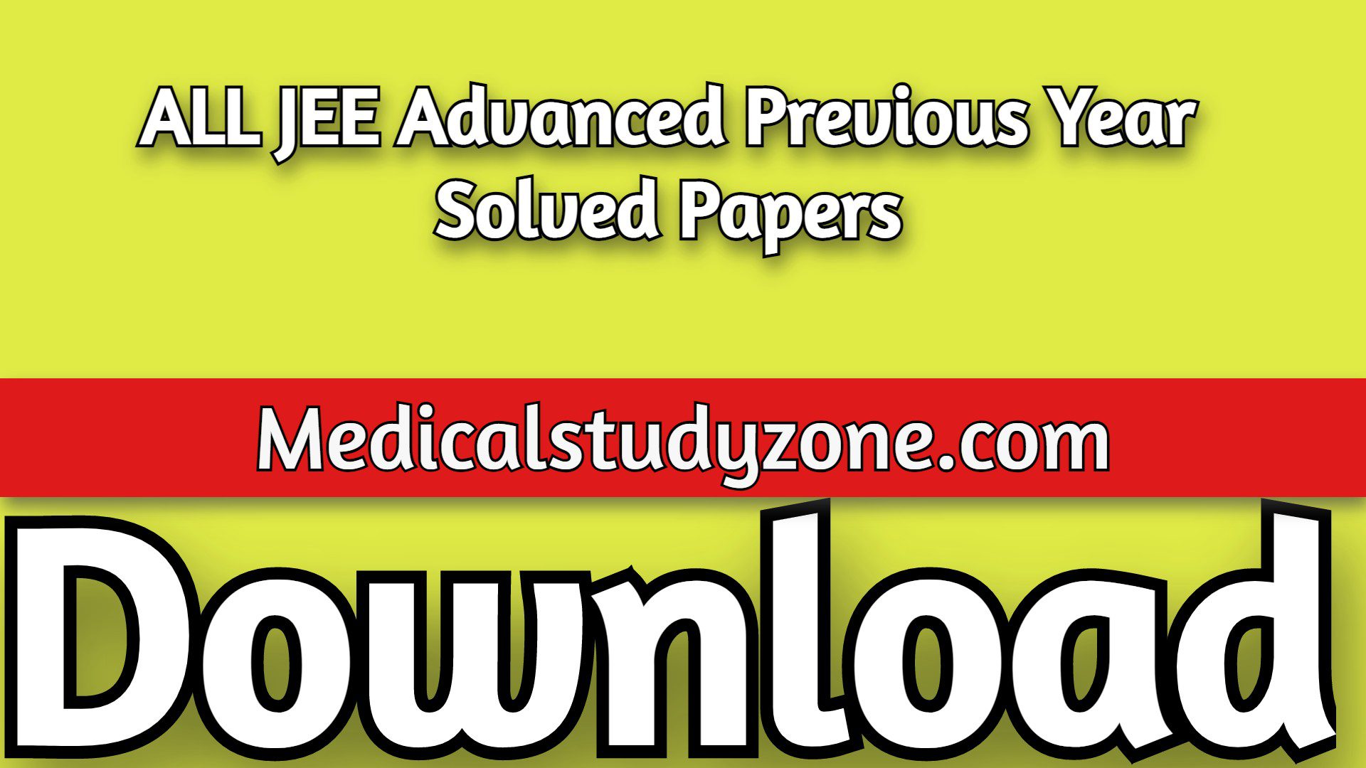 ALL JEE Advanced Previous Year Solved Papers 2023 PDF Free Download