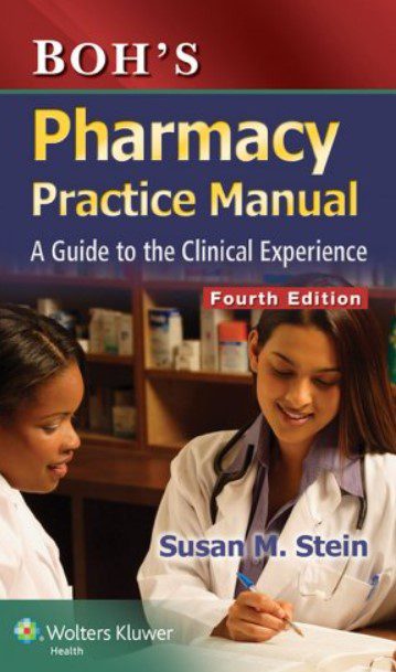 Boh's Pharmacy Practice Manual 4th Edition PDF Free Download