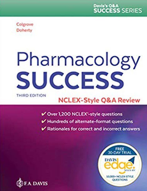 Pharmacology Success: NCLEX®-Style Q&A Review 3rd Edition PDF Free Download