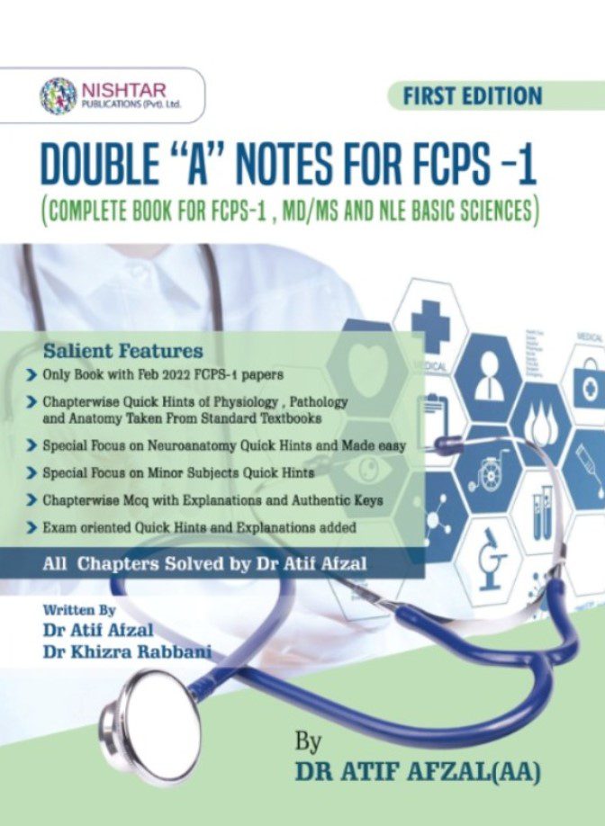 Double A Notes for FCPS-1 by Atif Afzal PDF Free Download