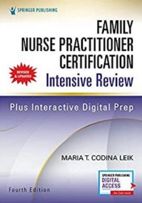 Family Nurse Practitioner Certification Intensive Review 4th Edition PDF Free Download