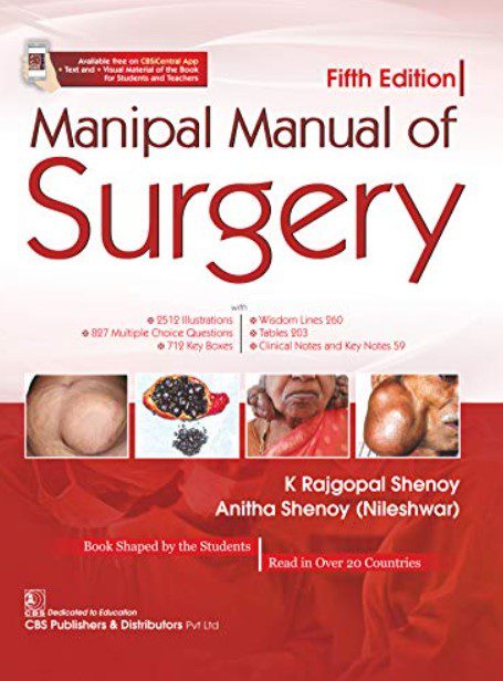 Manipal Manual of Surgery by K R Shenoy PDF Free Download