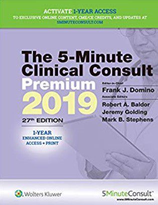 The 5-Minute Clinical Consult Premium 2019 27th Edition PDF Free Download