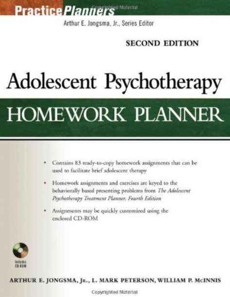 Adolescent Psychotherapy Homework Planner PDF Free Download