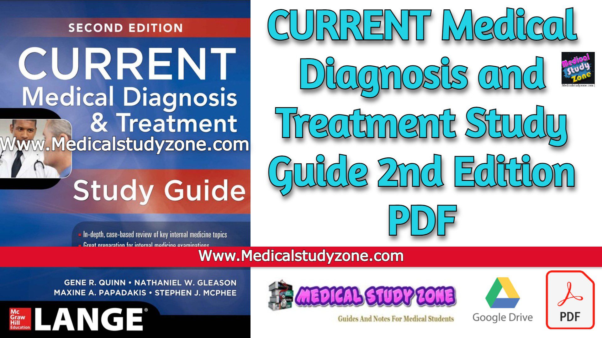 CURRENT Medical Diagnosis and Treatment Study Guide 2nd Edition PDF Free Download