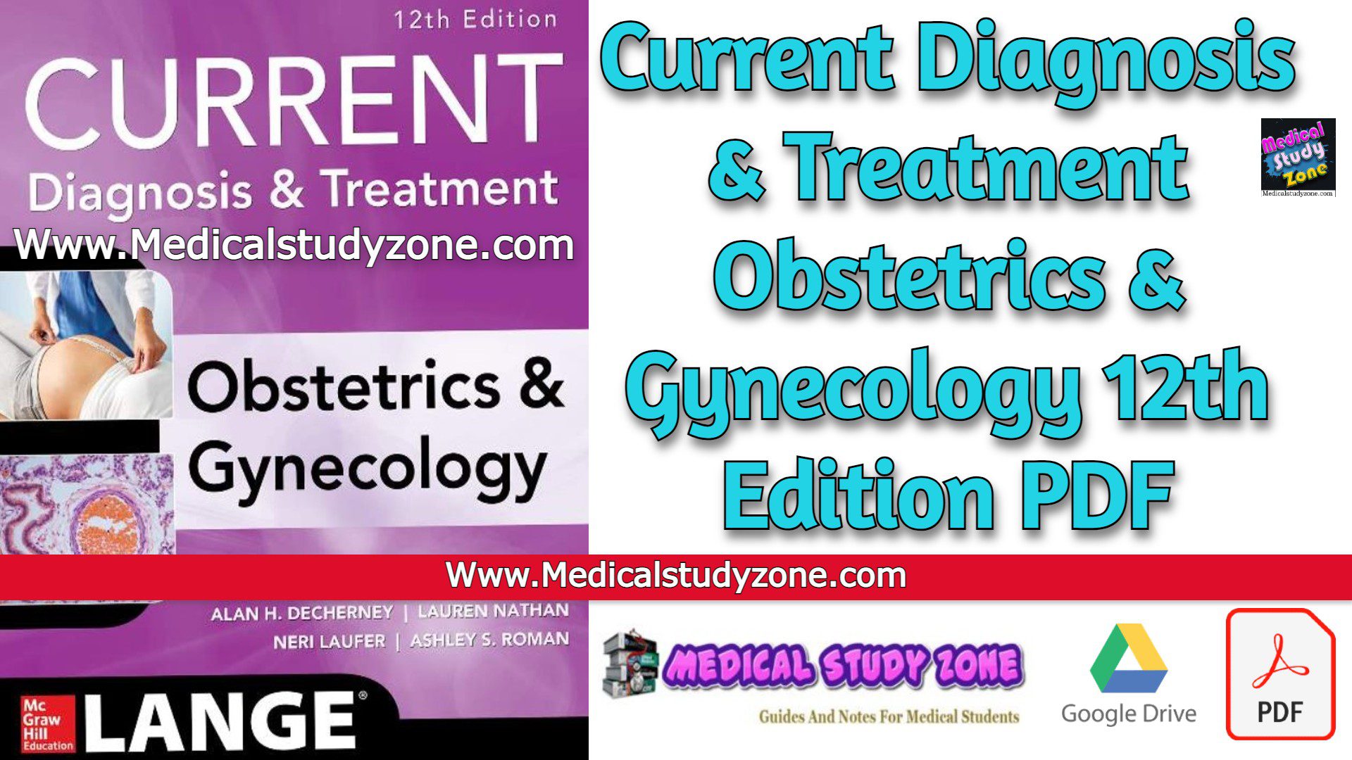 Current Diagnosis & Treatment Obstetrics & Gynecology 12th Edition PDF Free Download