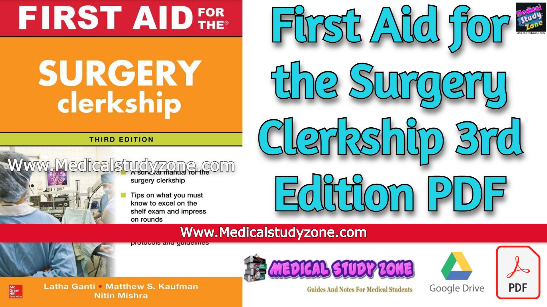 First Aid for the Surgery Clerkship 3rd Edition PDF Free Download [Direct Link]