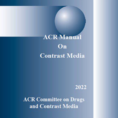 Manual on Contrast Media ACR PDF Free Download