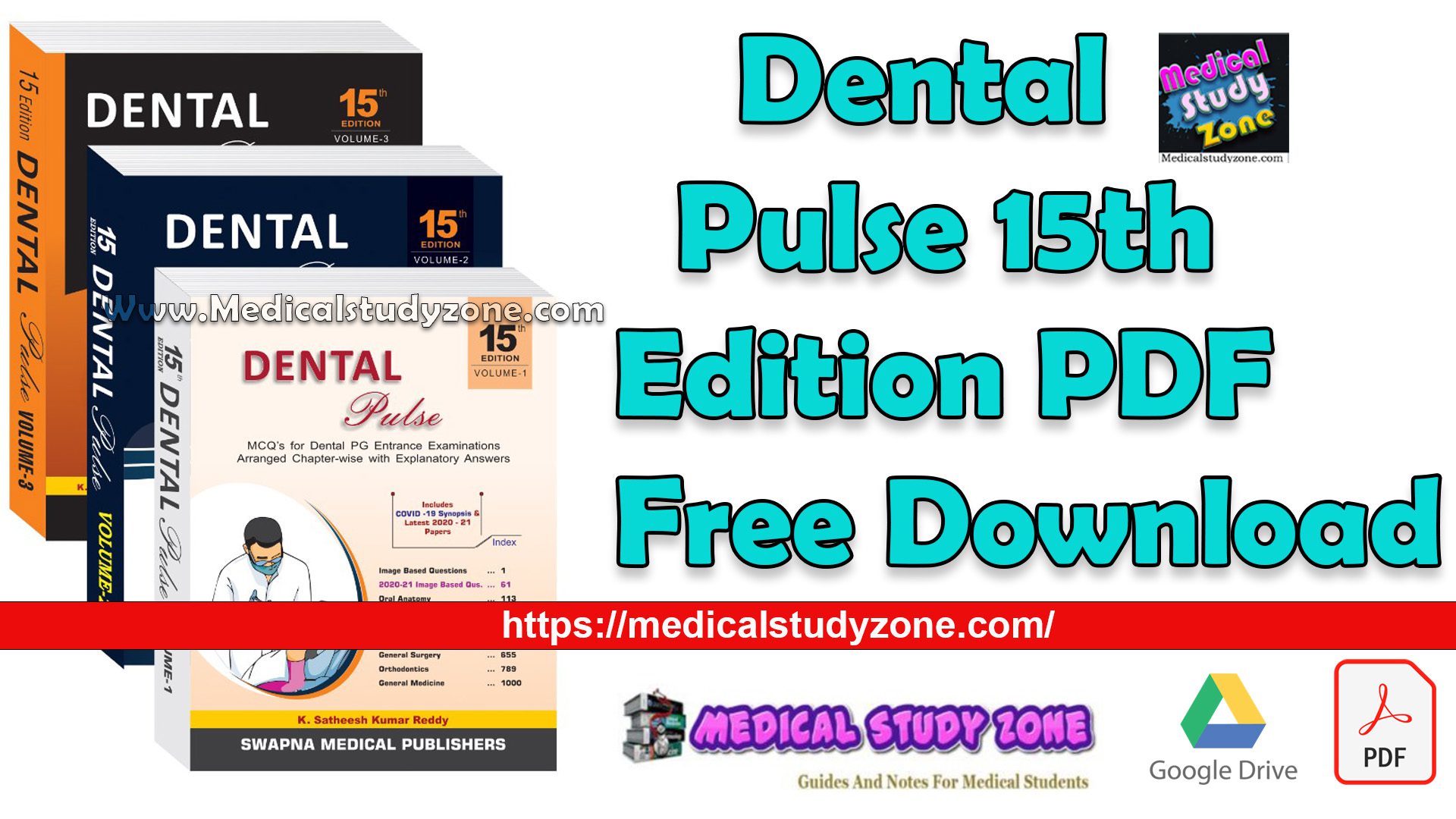 Dental Pulse 15th Edition PDF Free Download [All Set of 3 Volumes]
