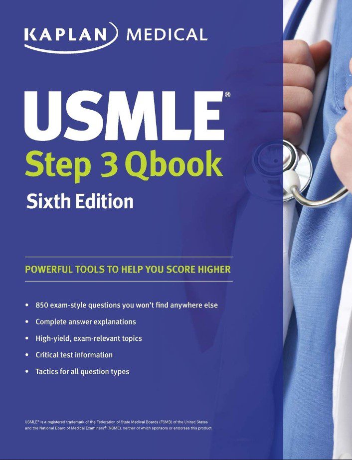 Kaplan USMLE Step 3 QBook 6th Edition 2023 PDF Free Download