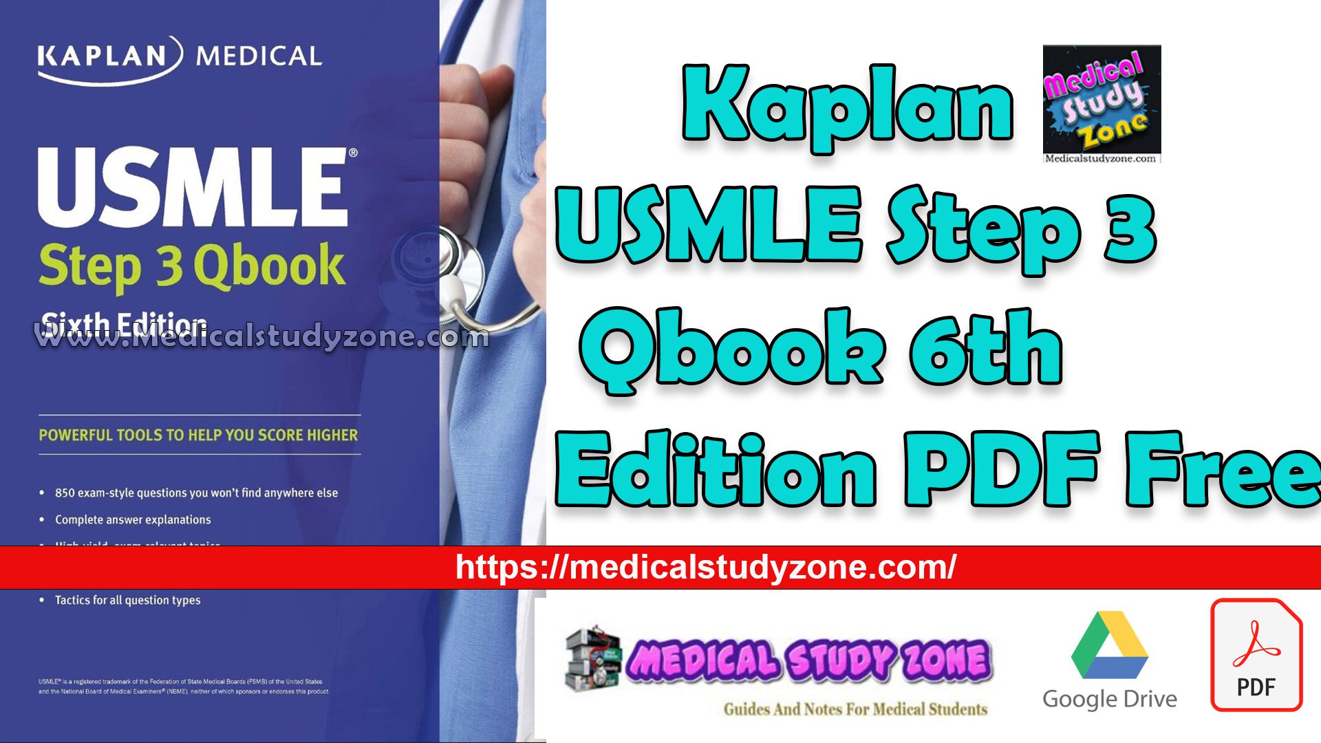 Kaplan USMLE Step 3 QBook 6th Edition 2023 PDF Free Download