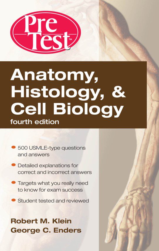 PreTest Anatomy, Histology, & Cell Biology 4th Edition PDF Free Download
