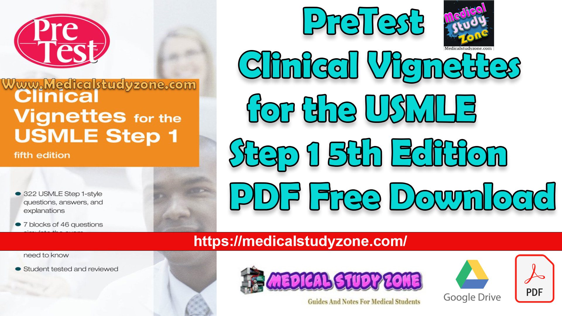 PreTest Clinical Vignettes for the USMLE Step 1 5th Edition PDF Free Download