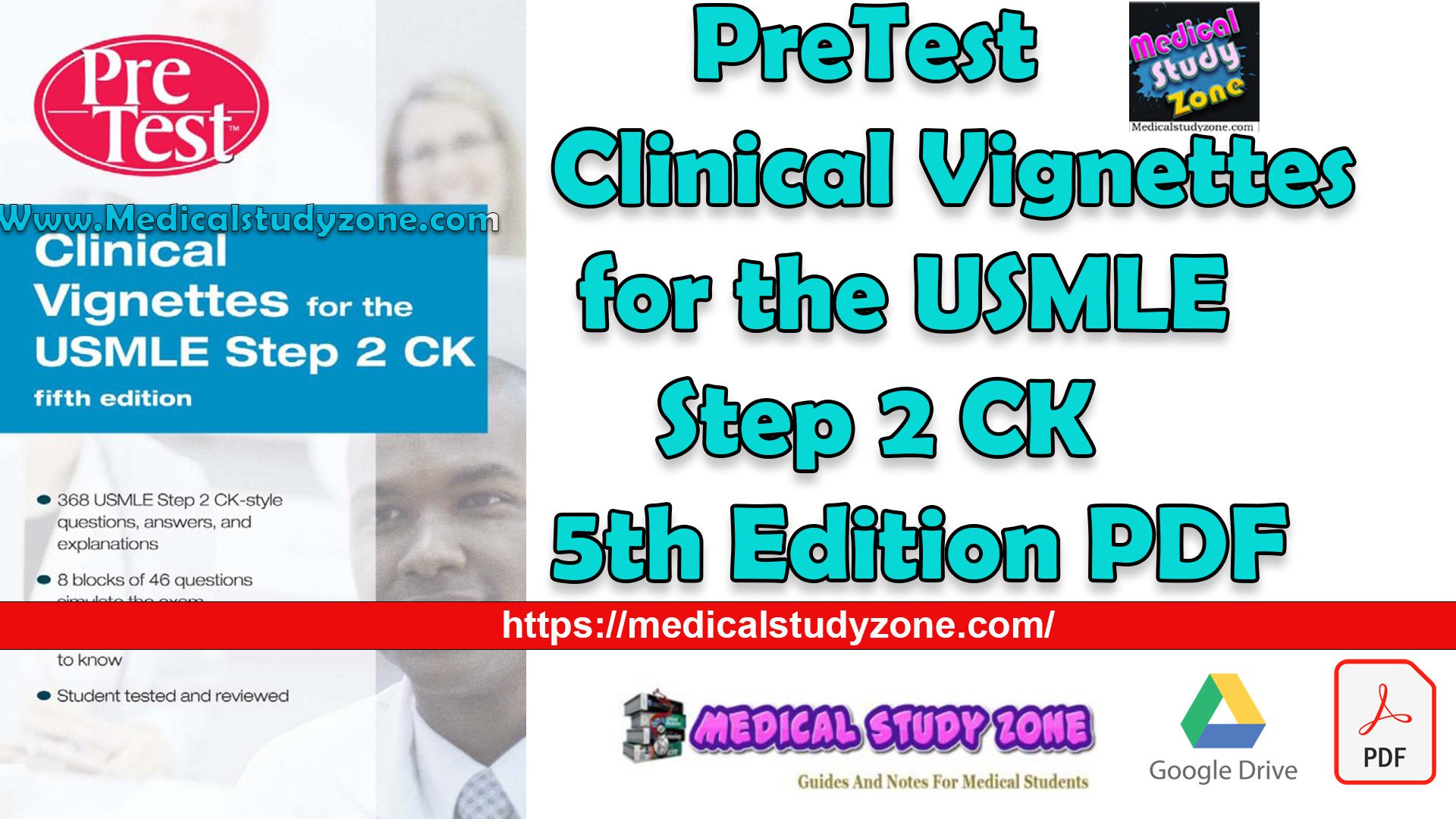 PreTest Clinical Vignettes for the USMLE Step 2 CK 5th Edition PDF Free Download