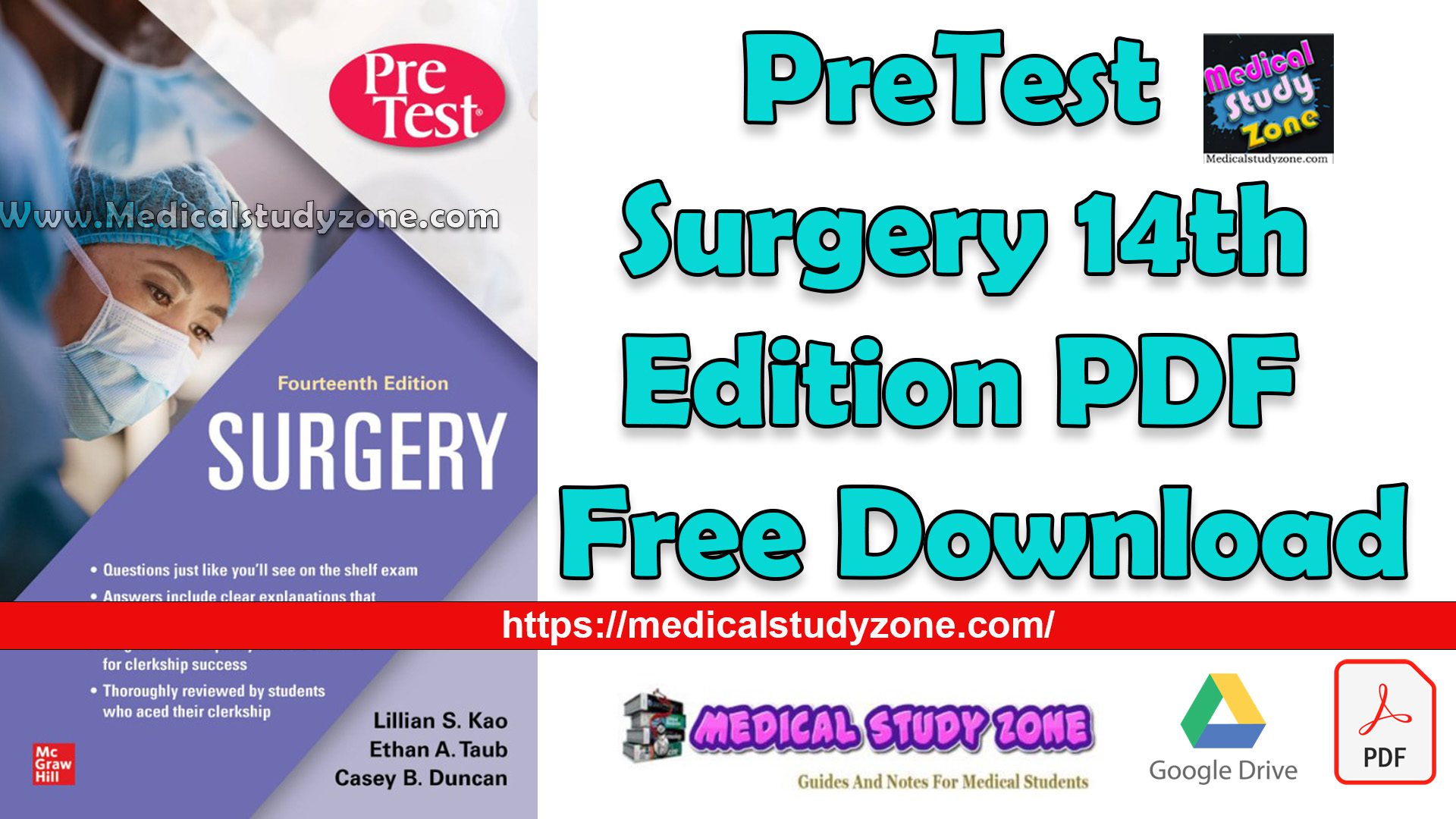 PreTest Surgery 14th Edition PDF Free Download