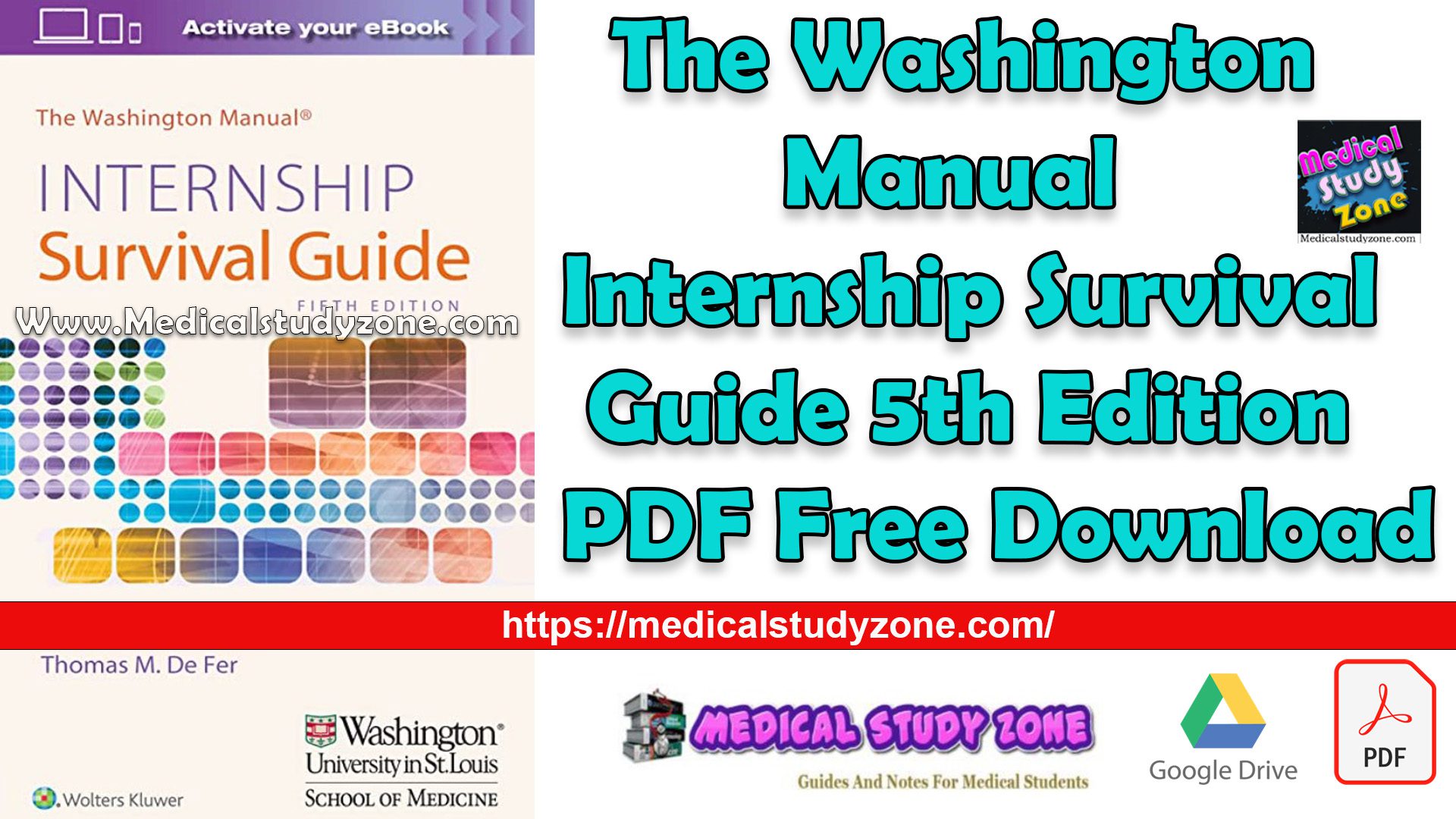 The Washington Manual Internship Survival Guide 5th Edition PDF Free Download