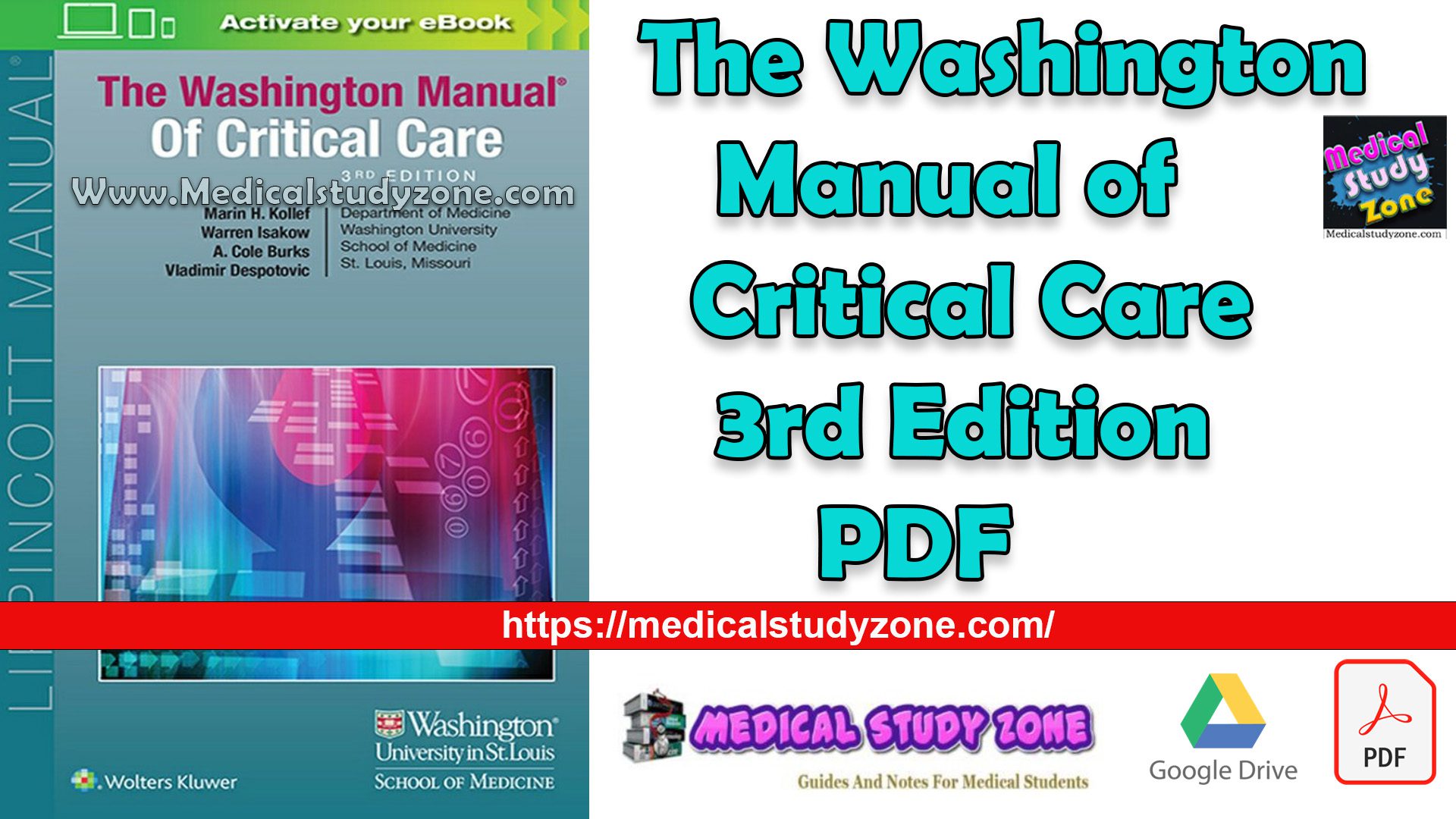 The Washington Manual of Critical Care 3rd Edition PDF Free Download