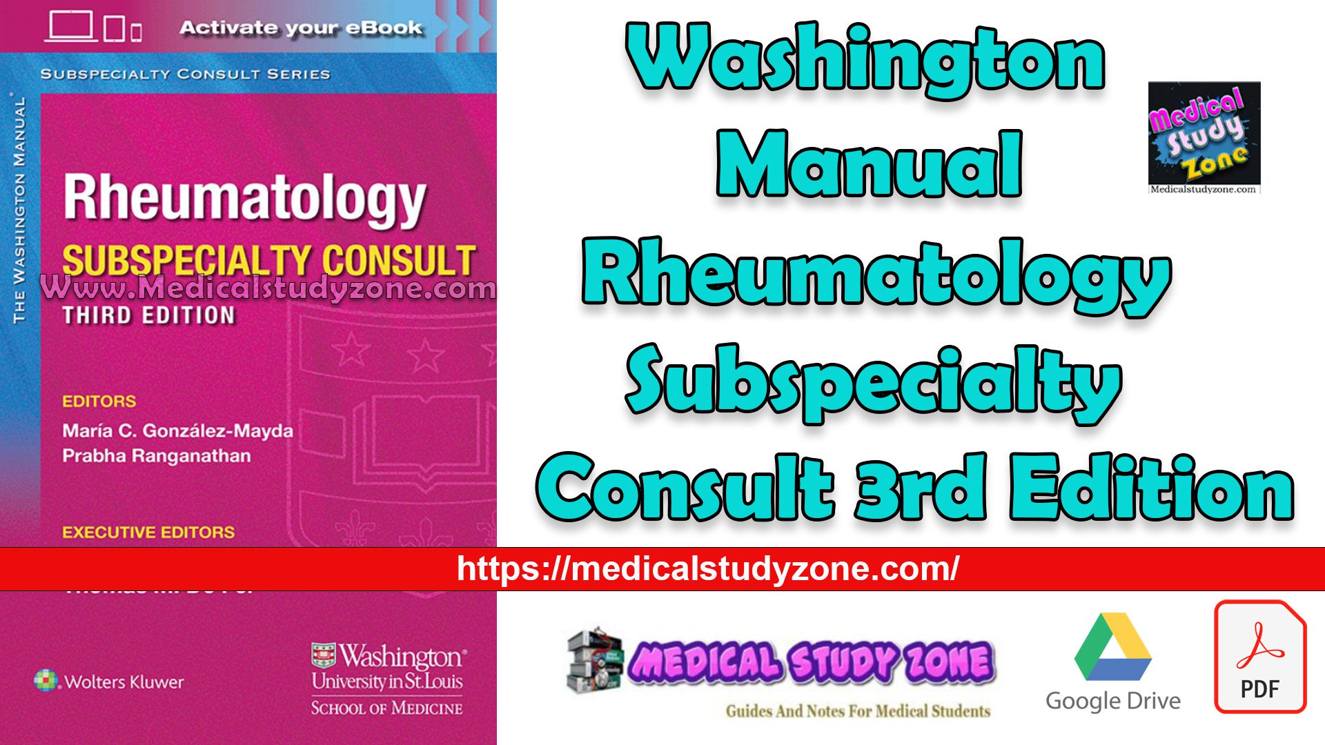 Washington Manual Rheumatology Subspecialty Consult 3rd Edition PDF Free Download