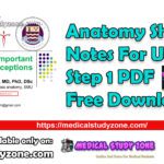 Anatomy Shelf Notes For USMLE Step 1 PDF Free Download