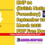 BNF 84 (British National Formulary) September 2022 - March 2023 PDF Free Download