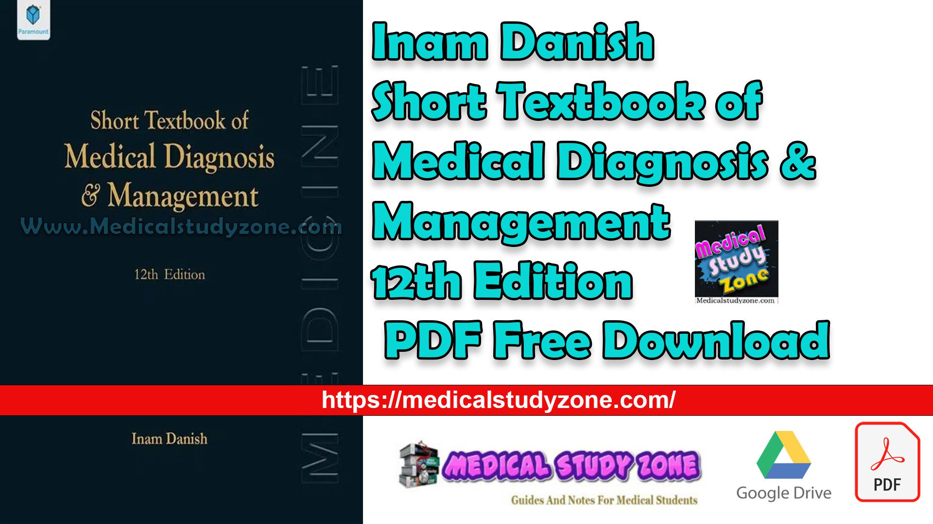 Inam Danish Short Textbook of Medical Diagnosis & Management 12th Edition PDF Free Download
