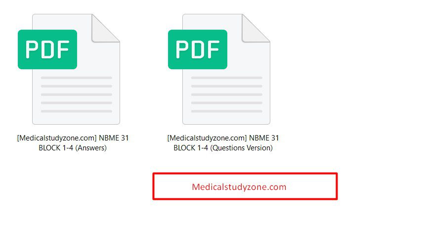 New NBME Form 31 PDF Free Download [Question and Answer Version]