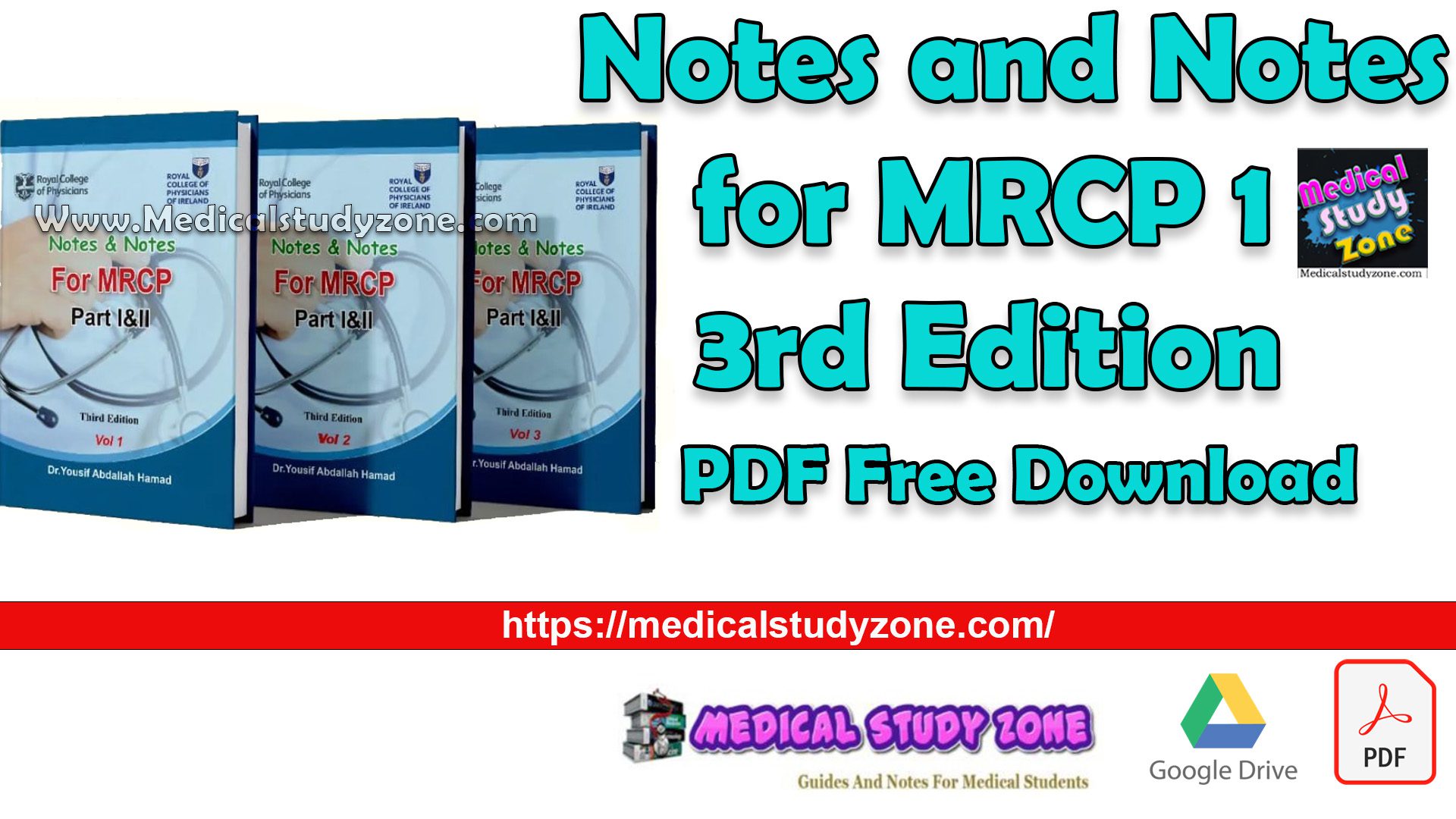 Notes and Notes for MRCP 1 3rd Edition 2023 PDF Free Download