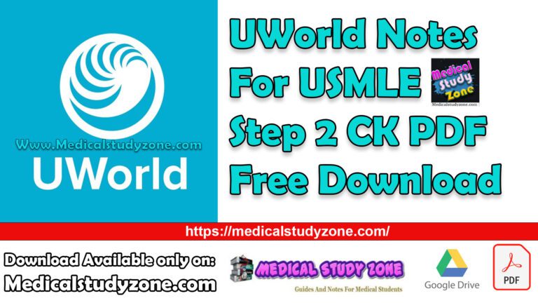 UWorld Notes 2023 For USMLE Step 2 CK PDF Free Download - Medical Study ...