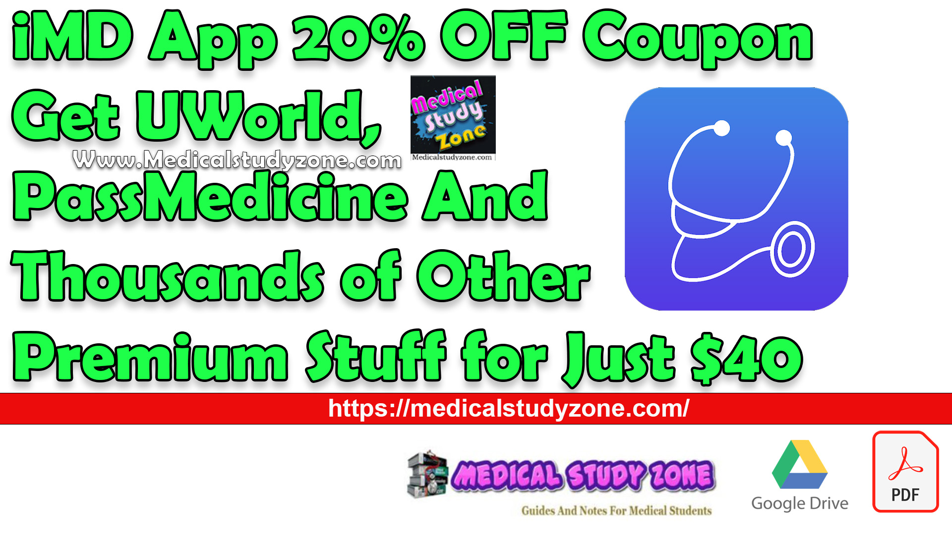 iMD App 20% OFF Coupon - Get UWorld, PassMedicine And Thousands of Other Premium Stuff for Just $40