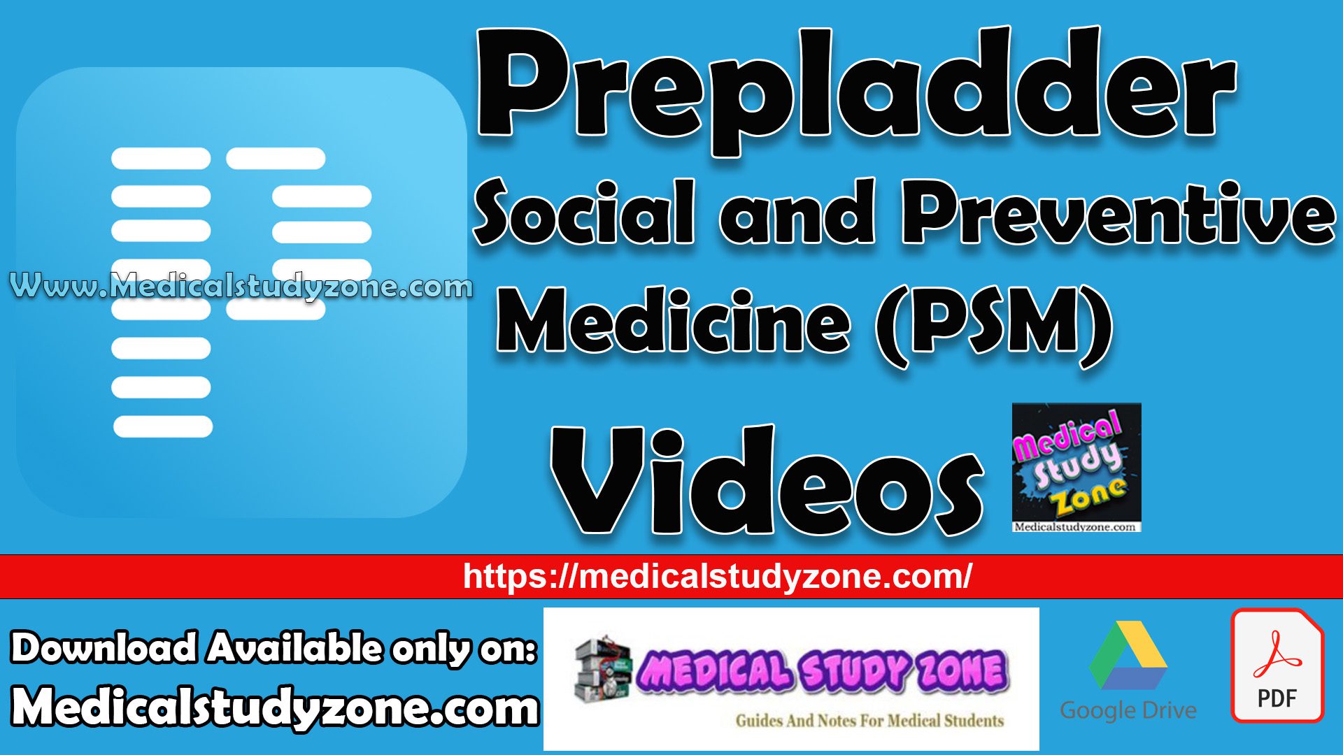 Prepladder Social and Preventive Medicine (PSM) Videos Free Download