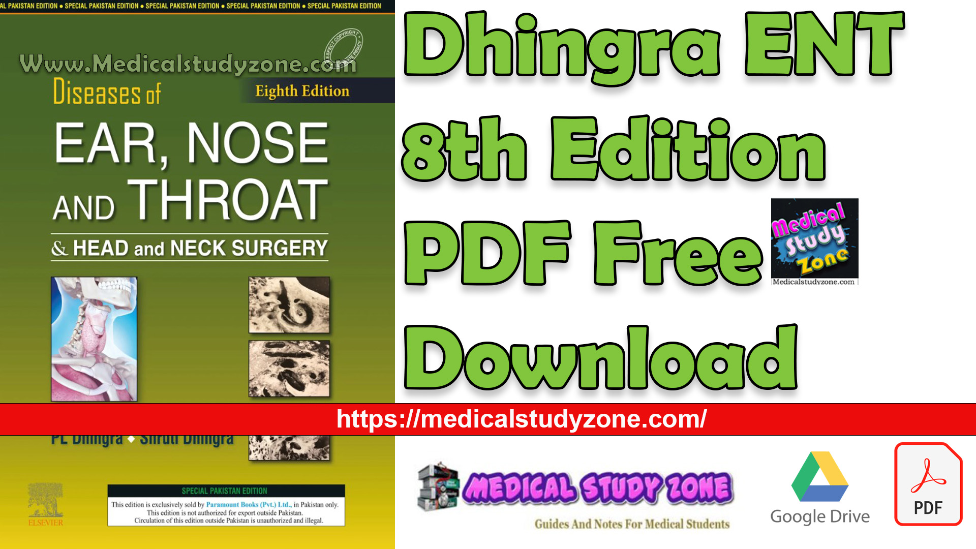 Dhingra ENT 8th Edition PDF Free Download