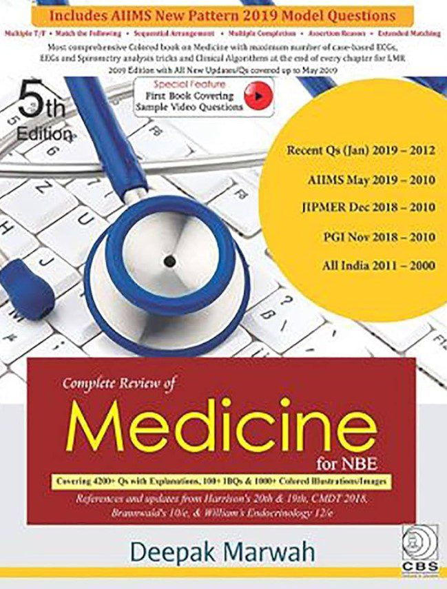 Complete Review of Medicine for NBE Deepak Marwah PDF Free Download